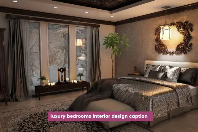 Luxury Bedrooms Interior Design Caption