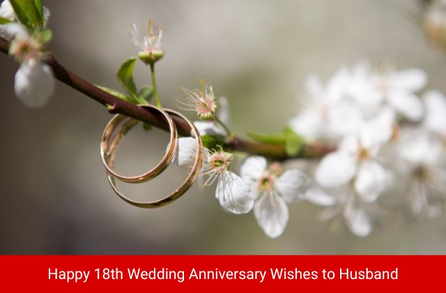 Happy 18th Wedding Anniversary Wishes to Husband